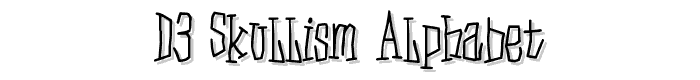 D3 Skullism Alphabet font